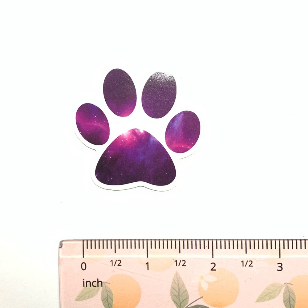 Galaxy Paw Vinyl Sticker - Picture 2 of 2
